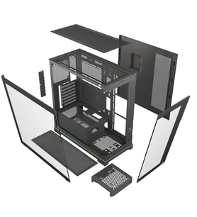 GAMEBOOSTER 850W 80+ BRONZE NYVRA SYNC JBST-GBJML07 4-ARGB Fanlı Gaming Mid-Tower PC Kasası