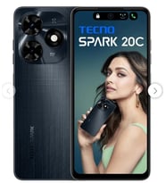 Tecno Spark 20C 128 4+4 GB Ram (Tecno Türkiye Garantili) (Siyah)