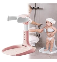 Sunup SN-29260 Pembe Bebek Banyo Yardımcısı Boy Ayarlı Ve Ayaklı Yıkama Standı Bebek Duş Tutucu Tutacağı