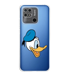 Redmi 10c  Kamera korumalı Kapak Donald Duck Tasarımlı  Şeffaf Kılıf