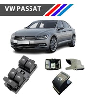 VW Passat B8 Cam Açma Düğme Tuş Butonu Siyah 1 Adet