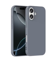 iPhone 17 Kılıf Lansman Tasarım İç Yüzeyi Kadife Silikon (Gri)