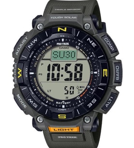 Casio Pro Trek PRG-340-3DR Güneş Enerjili Erkek Kol Saati (Yeşil)