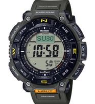 Casio Pro Trek PRG-340-3DR Güneş Enerjili Erkek Kol Saati (Yeşil)