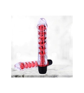 Vibratör Dildo Titreşimli Black Renk Şeffaf Başlık / Titreşim Modlu Vibratör