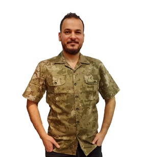 Kamuflaj Kısa Kol Gömlek Yazlık (Yeşil)