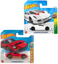 2 Araç Lamborghini Set - Hot Wheels Lamborghini Sesto Elemento & '71 Lamborghini Miura (1/64)