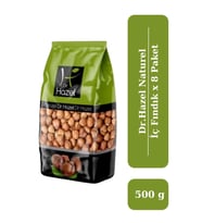 Drhazel Naturel Çiğ İç Fındık 500 g x 8 Paket