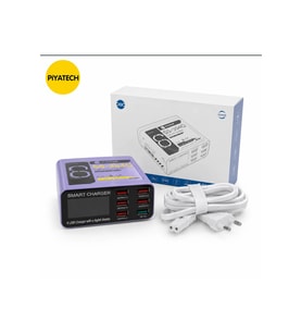 Hızlı Şarj Cihazı - Dijital Ekranlı SS-304Q 6 Port USB -