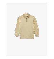 Koton Dik Yaka Yarım Fermuarlı Bej Erkek Çocuk Sweatshirt 6WKB10212TK