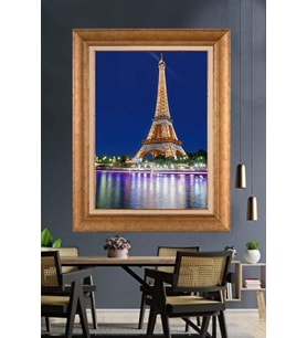 Altın Varaklı  Çerçeveli Paspartulu Tablo ndd1160 (Gold)
