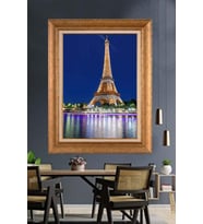 Altın Varaklı  Çerçeveli Paspartulu Tablo ndd1160 (Gold)
