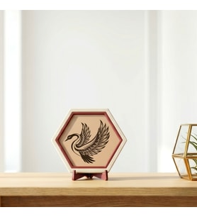 Zarif Kuğu Figürlü Modern Dekoratif Aksesuar, Minimalist ve Estetik Masaüstü Tasarım 10x10 cm