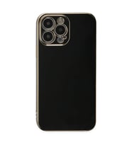 Apple İphone 15 Pro Max Kılıf Volet Silikon - Siyah