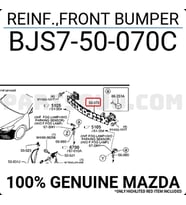 Mazda 3 Ön Tampon Demiri 2013- (Oem No:  Bjs7-50-070C)