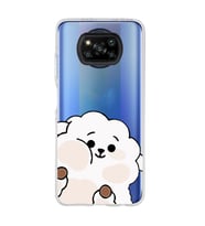 Poco X3 Pro / X3 NFC Uyumlu Sevimli Karakter Tasarımlı Şeffaf Telefon Kılıfı