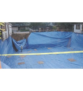 Abk Plastik Su Geçirmez Pvc Ebatlı Branda 16M x 25m (Beyaz - Mavi - Gri)