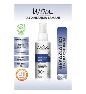 Wou Leke Karşıtı Beyazlatıcı Krem Spf30 100 ml