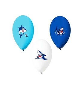 KÖPEKBALIĞI TEMALI BALON 10 LU