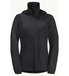 Jack Wolfskin 1111202_6000 Stormy Point 2L JKT W Black Kadın Outdoor Ceket (Siyah)