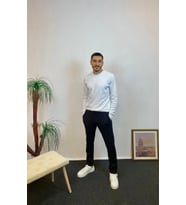 Erkek İçi Polarlı 3 iplik Kalın Eşofman Altı SPR24EA95 (Siyah)