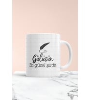 Gülüşün En Güzel Şiirdir Baskılı Kupa Bardak