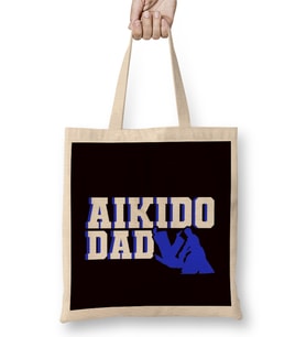 Aikido Dad Father Fighter Martial Arts Fight Self Defense Bez Çanta Uzun Saplı