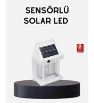 Solar Sensörlü Dış Mekan Lamba 3 Işık Modlu ve IP65 Dayanıklı