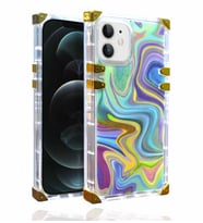 Uyumlu Model Apple iPhone 12 Kılıf LW Dizayn Kapak (Mavi)