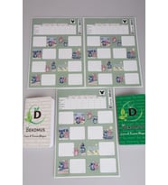 DEKOMUS CEP DEFTERİ VE YENİ SEZON LİSANSLI STITCH 24'LÜ OKUL ETİKETİ 2'LİSİ