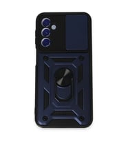 Northcity Samsung Galaxy M34 5G Kılıf Pars Lens Yüzüklü Silikon - Lacivert