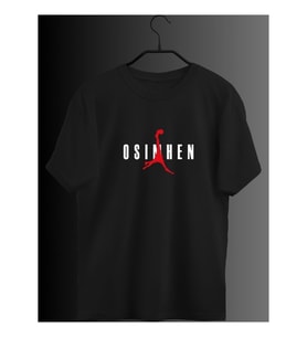 Victor O. Rövaşata Özel Tasarım Siyah Unisex Oversize T-shirt