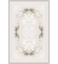 Eliana Home Baskılı, Yıkanabilir Kaymaz Taban Salon Halısı LNA0658 100x150 cm (Krem)