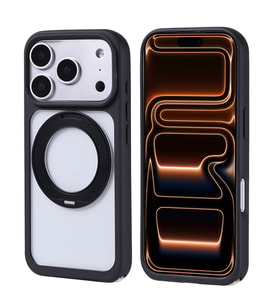 Apple iPhone 17 Pro Max Uyumlu Kılıf M-Safe Şarj Özellikli Standlı Zore Piza Silikon Kapak