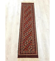 Iran El Dokuması Sumak Yolluk kilim Ebat: ( 174 x 48 cm )