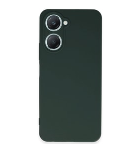 Vivo Y18 Kılıf First Silikon - Koyu Yeşil