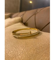 GOLD ÇELİK ÇİVİ BİLEKLİK