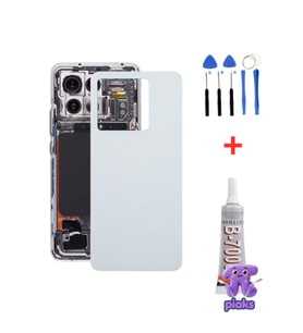 Redmi Note 13 Pro 5G Arka Kapak Pil Batarya Kapağı 2312DRA50G 2312DRA50C Uyumlu + Tamir Kiti