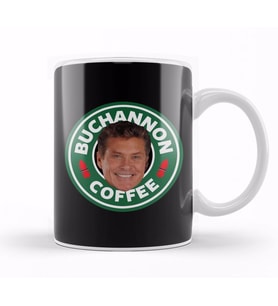 Baywatch Buchannon Coffee David Hasselhoff Logo Kupa Bardak Porselen