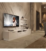 Decoraktiv Trendstyle 220r Mdf Tv Ünitesi Tv Sehpası - Parlak Beyaz