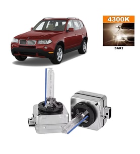 BMW X3 Serisi E83 2004-2010 Xenon D1S / D1R 4300K Sarı HID Xenon Ampul 2 Adet