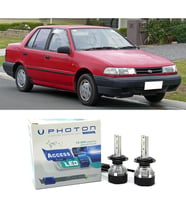 Hyundai Excel Led Xenon Uzun + Kısa Far Ampulü H4 Access Yeni Seri Beyaz