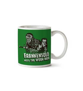 Frankensolo Meets The Wook Man Star Wars B Movie İki Tarafı Baskılı Kupa Bardak