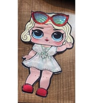 22X14 CM BEBEK PUL PAYETLİ GÖZLÜKLÜ YAKA AKSESUAR APLİKE ARMA