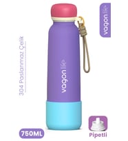 750 ML Pipetli Sızdırmaz Paslanmaz Çelik Termos Matara El Askılı bpa içermez 750ml 1106FF