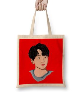 Kpop Cool Jungkook Bts Bez Çanta Uzun Saplı