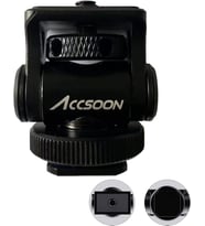 Tripod başlığı, kamera eğimi, 180 derece 360 derece döndürülebilir eğim, kablosuz verici, alıcı, LED ışık, SLR kameralar, aynasız kameralar için 1/4 inç tutucu.