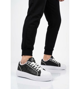 Walkway Bej Bağcıklı Kalın Tabanlı Rahat Şık Unisex Casual Yürüyüş ve Spor Ayakkabı Sneaker 26201 G