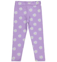 Civil Girls Papatya Desenli 6-9 Yaş Tayt - Lila