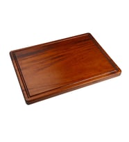 Oval Köşeli İroko Tahta 16x25x2,5 (Kahverengi)